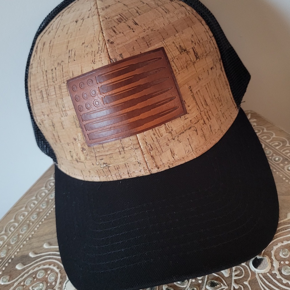 Cork Hat/ American Bullet Flag